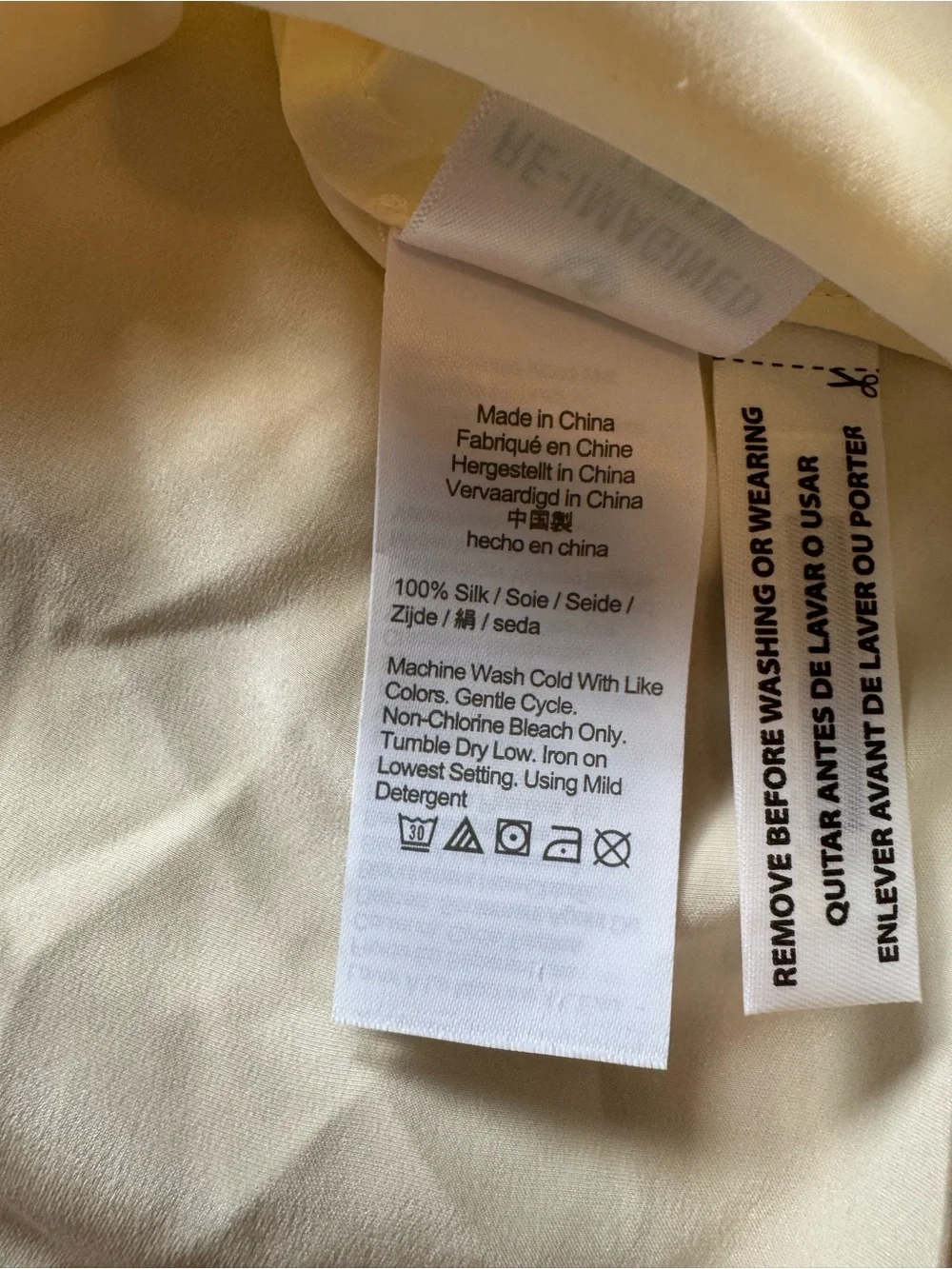 J. Crew Ivory Satin Camisole